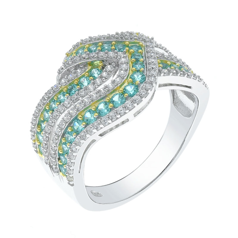 paraiba intricate ring for ladies