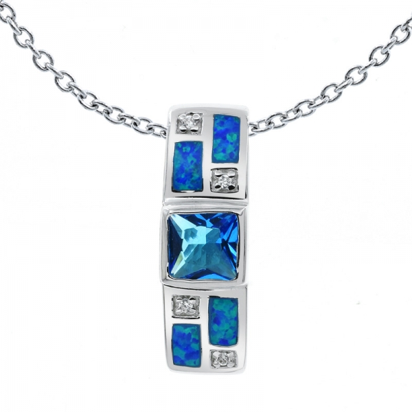 magnifique pendentif opale pour femme en argent sterling 925 