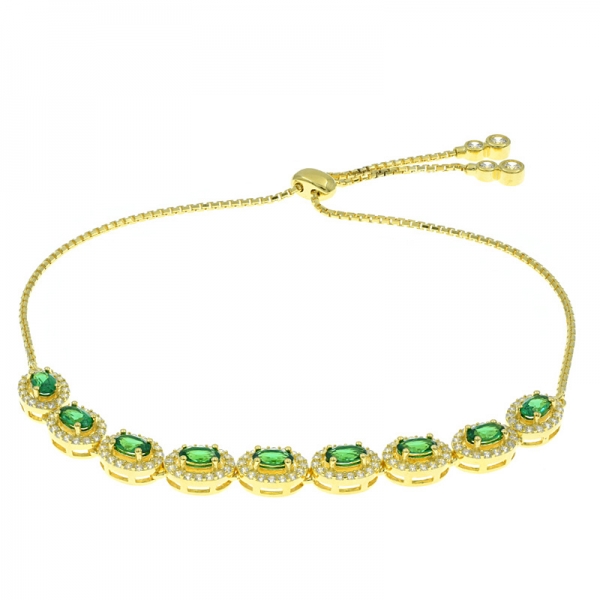 bracelet nano vert en argent sterling AHK25 