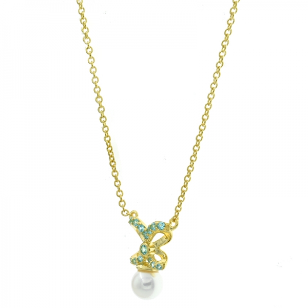 collier de perles en argent sterling 925 avec pierres de couleur paraiba 