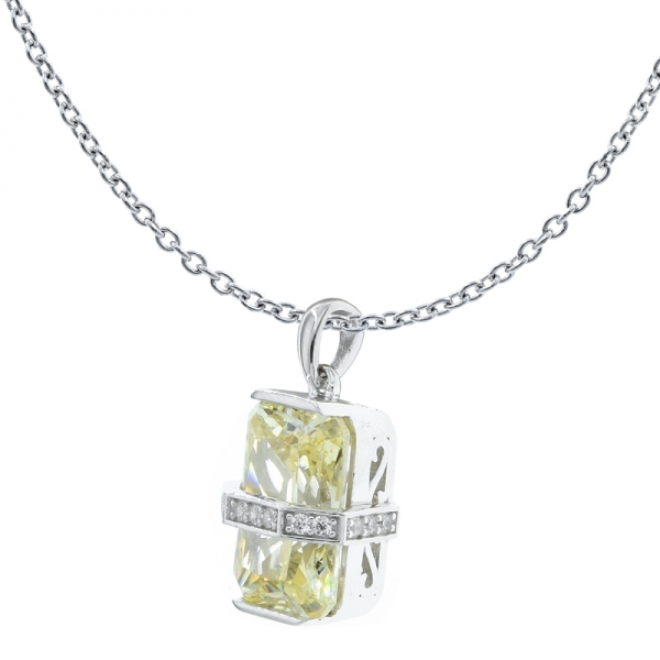 élégance discrète pendentif bijoux cz en argent sterling avec diamant en argent sterling 925 