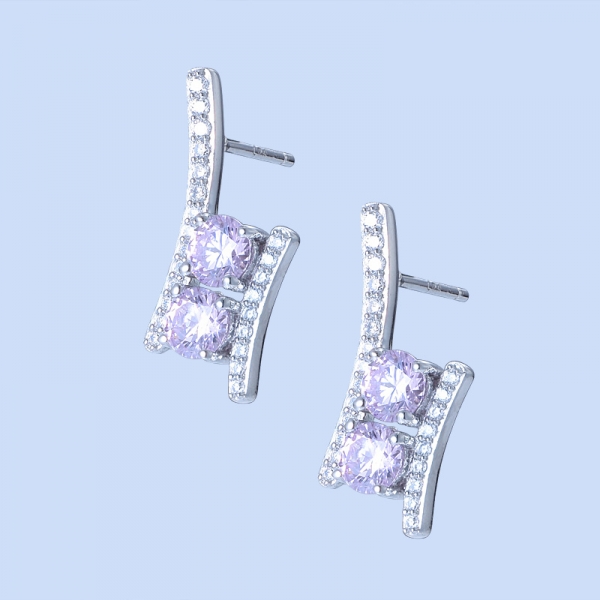 boucles d'oreilles bijou bijoux en argent sterling moderne de la mode 925 