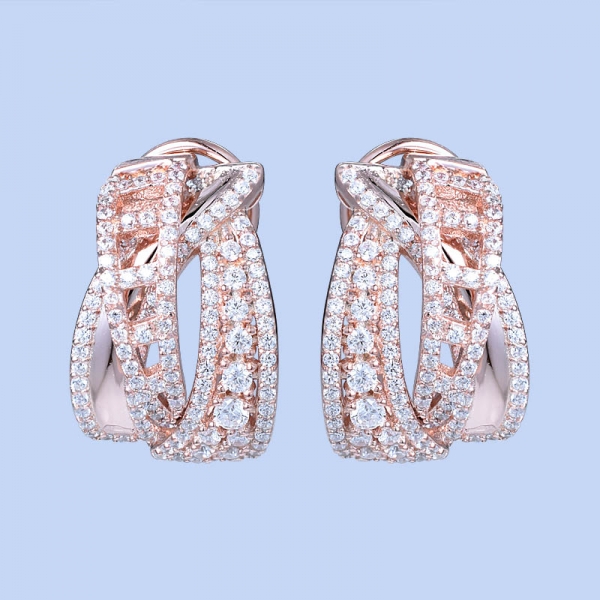 Bijoux en argent sterling 925 boucles d'oreilles turques en forme de goutte de diamant pour adolescentes 