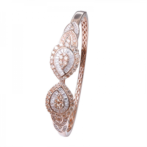 De haute qualité en or rose charme Silver bangle Set se vendent bien sur le Moyen-Orient 