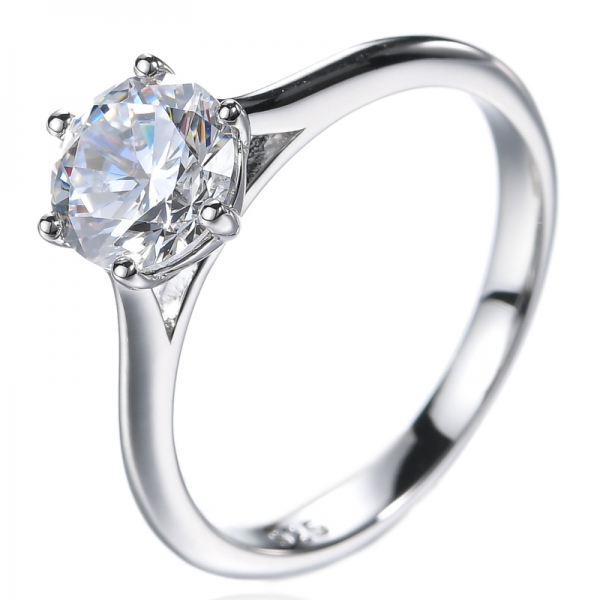 1.2CT 925 Sterling Round Cut Solitaire Cubic Zirconia CZ Alliance
 