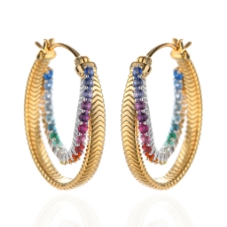 Boucle d'oreille en argent 925